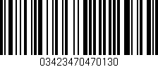 Código de barras (EAN, GTIN, SKU, ISBN): '03423470470130'