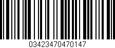 Código de barras (EAN, GTIN, SKU, ISBN): '03423470470147'