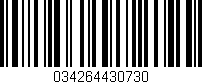 Código de barras (EAN, GTIN, SKU, ISBN): '034264430730'