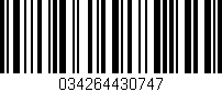 Código de barras (EAN, GTIN, SKU, ISBN): '034264430747'