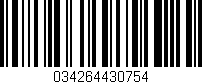 Código de barras (EAN, GTIN, SKU, ISBN): '034264430754'