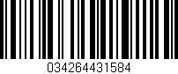Código de barras (EAN, GTIN, SKU, ISBN): '034264431584'