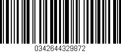 Código de barras (EAN, GTIN, SKU, ISBN): '0342644329872'
