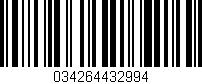 Código de barras (EAN, GTIN, SKU, ISBN): '034264432994'