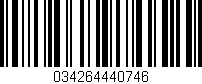 Código de barras (EAN, GTIN, SKU, ISBN): '034264440746'