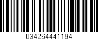Código de barras (EAN, GTIN, SKU, ISBN): '034264441194'