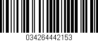 Código de barras (EAN, GTIN, SKU, ISBN): '034264442153'