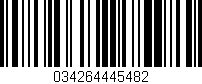 Código de barras (EAN, GTIN, SKU, ISBN): '034264445482'