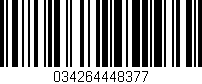 Código de barras (EAN, GTIN, SKU, ISBN): '034264448377'
