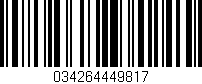 Código de barras (EAN, GTIN, SKU, ISBN): '034264449817'