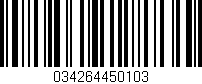 Código de barras (EAN, GTIN, SKU, ISBN): '034264450103'