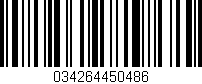 Código de barras (EAN, GTIN, SKU, ISBN): '034264450486'