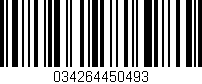 Código de barras (EAN, GTIN, SKU, ISBN): '034264450493'
