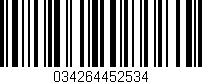 Código de barras (EAN, GTIN, SKU, ISBN): '034264452534'