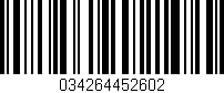 Código de barras (EAN, GTIN, SKU, ISBN): '034264452602'