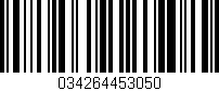 Código de barras (EAN, GTIN, SKU, ISBN): '034264453050'