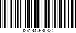 Código de barras (EAN, GTIN, SKU, ISBN): '0342644560824'