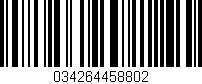 Código de barras (EAN, GTIN, SKU, ISBN): '034264458802'