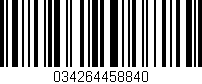 Código de barras (EAN, GTIN, SKU, ISBN): '034264458840'