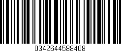 Código de barras (EAN, GTIN, SKU, ISBN): '0342644588408'