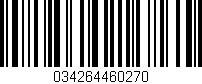 Código de barras (EAN, GTIN, SKU, ISBN): '034264460270'