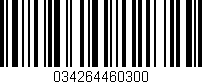 Código de barras (EAN, GTIN, SKU, ISBN): '034264460300'