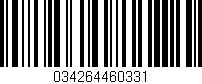 Código de barras (EAN, GTIN, SKU, ISBN): '034264460331'