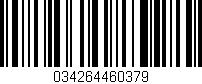 Código de barras (EAN, GTIN, SKU, ISBN): '034264460379'