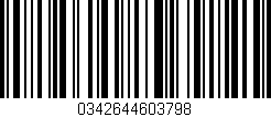 Código de barras (EAN, GTIN, SKU, ISBN): '0342644603798'