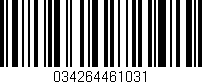 Código de barras (EAN, GTIN, SKU, ISBN): '034264461031'