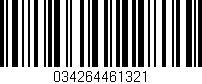 Código de barras (EAN, GTIN, SKU, ISBN): '034264461321'