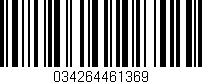 Código de barras (EAN, GTIN, SKU, ISBN): '034264461369'