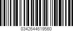 Código de barras (EAN, GTIN, SKU, ISBN): '0342644619560'