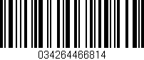 Código de barras (EAN, GTIN, SKU, ISBN): '034264466814'