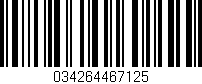 Código de barras (EAN, GTIN, SKU, ISBN): '034264467125'