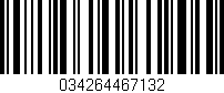 Código de barras (EAN, GTIN, SKU, ISBN): '034264467132'