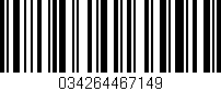 Código de barras (EAN, GTIN, SKU, ISBN): '034264467149'