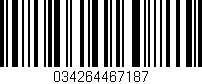 Código de barras (EAN, GTIN, SKU, ISBN): '034264467187'