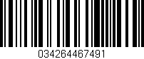 Código de barras (EAN, GTIN, SKU, ISBN): '034264467491'