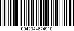 Código de barras (EAN, GTIN, SKU, ISBN): '0342644674910'