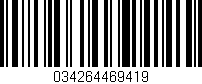 Código de barras (EAN, GTIN, SKU, ISBN): '034264469419'