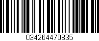 Código de barras (EAN, GTIN, SKU, ISBN): '034264470835'