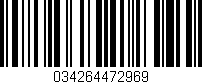 Código de barras (EAN, GTIN, SKU, ISBN): '034264472969'