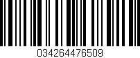 Código de barras (EAN, GTIN, SKU, ISBN): '034264476509'