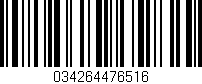 Código de barras (EAN, GTIN, SKU, ISBN): '034264476516'
