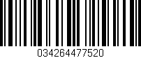Código de barras (EAN, GTIN, SKU, ISBN): '034264477520'