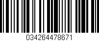 Código de barras (EAN, GTIN, SKU, ISBN): '034264478671'