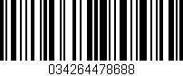 Código de barras (EAN, GTIN, SKU, ISBN): '034264478688'