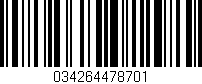 Código de barras (EAN, GTIN, SKU, ISBN): '034264478701'
