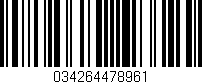 Código de barras (EAN, GTIN, SKU, ISBN): '034264478961'